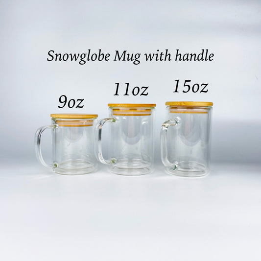 Glass Snowglobe Glass Mug