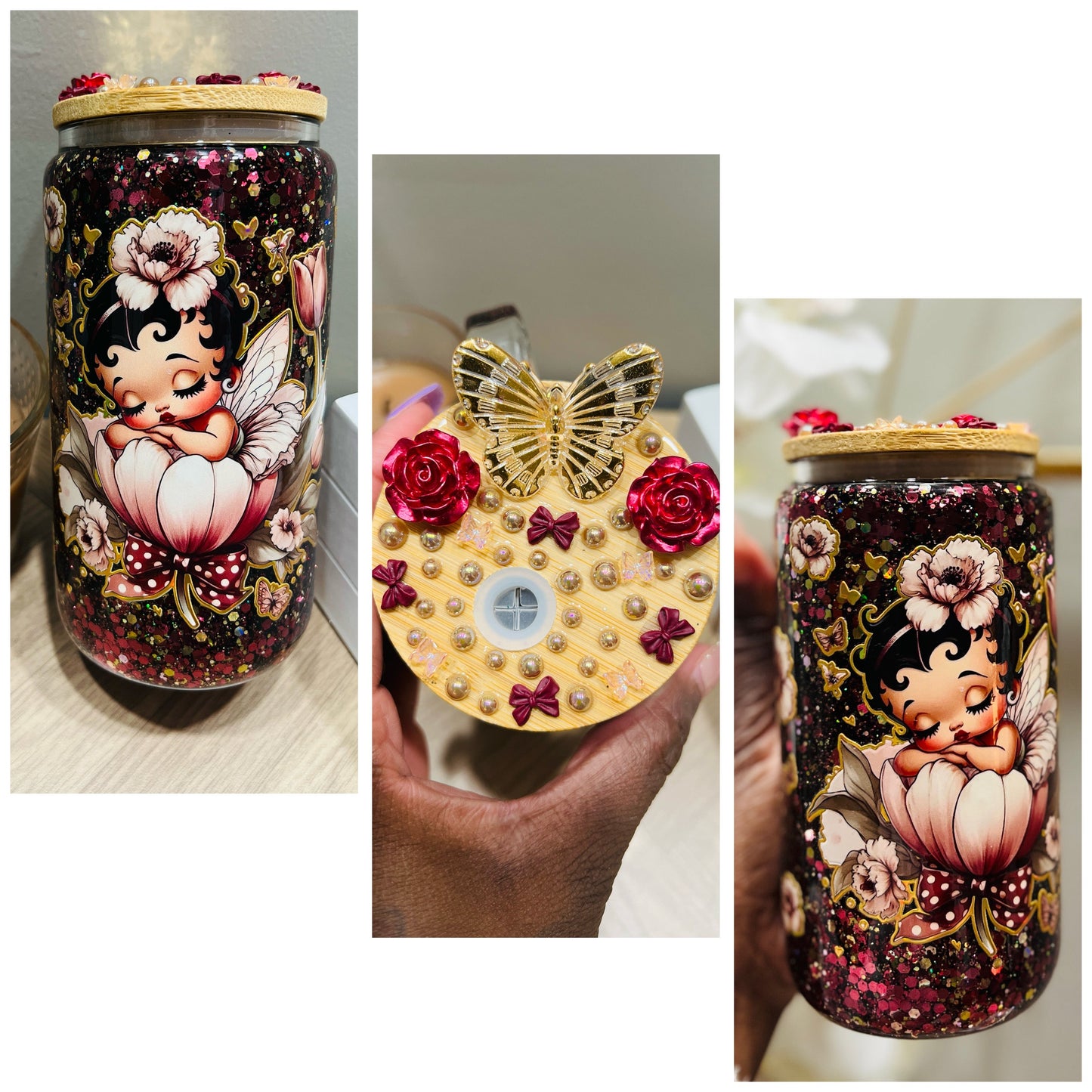 Holographic Sleeping Betty Snowglobe