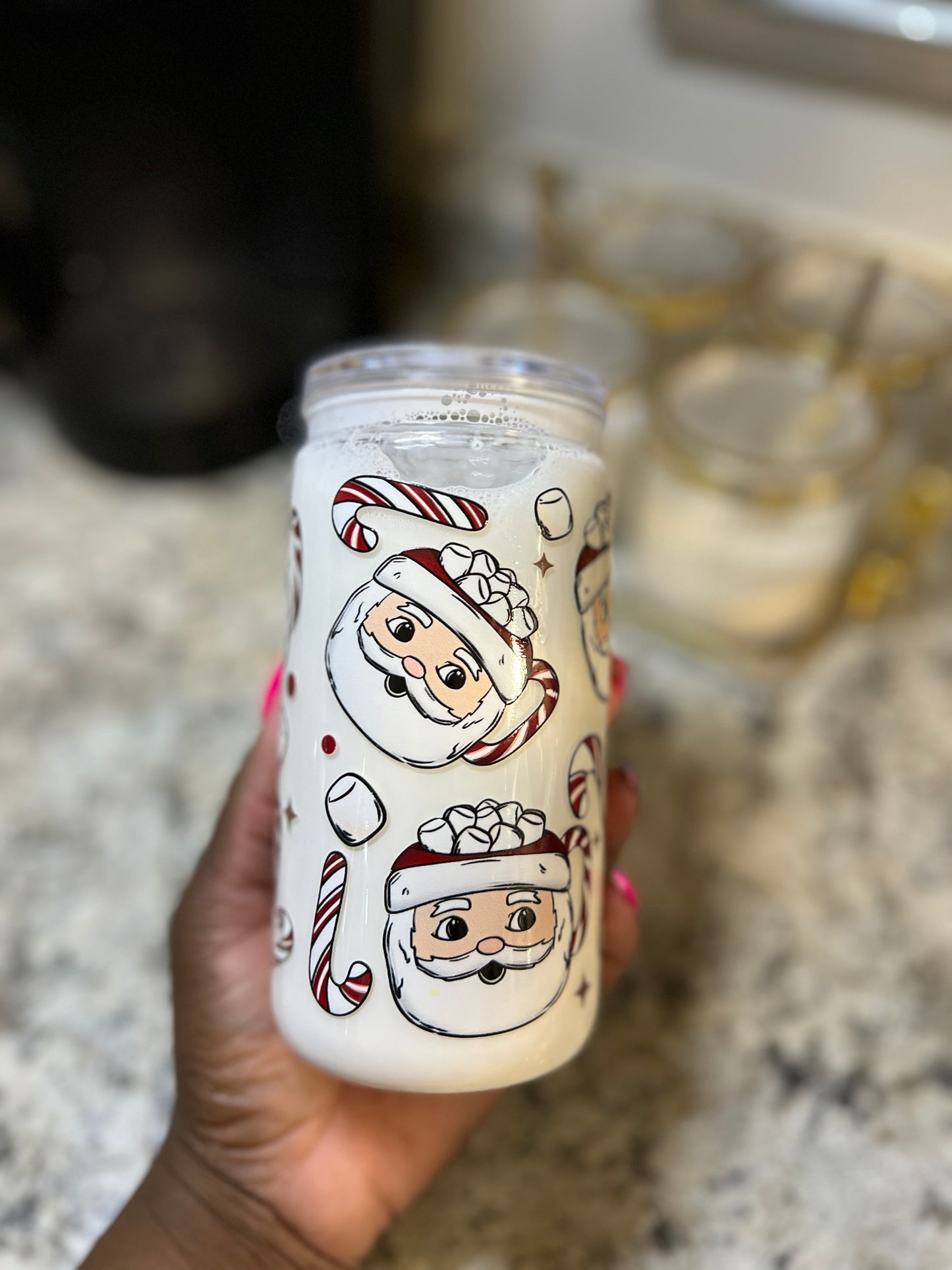 Premade Christmas Cups/get acrylic free