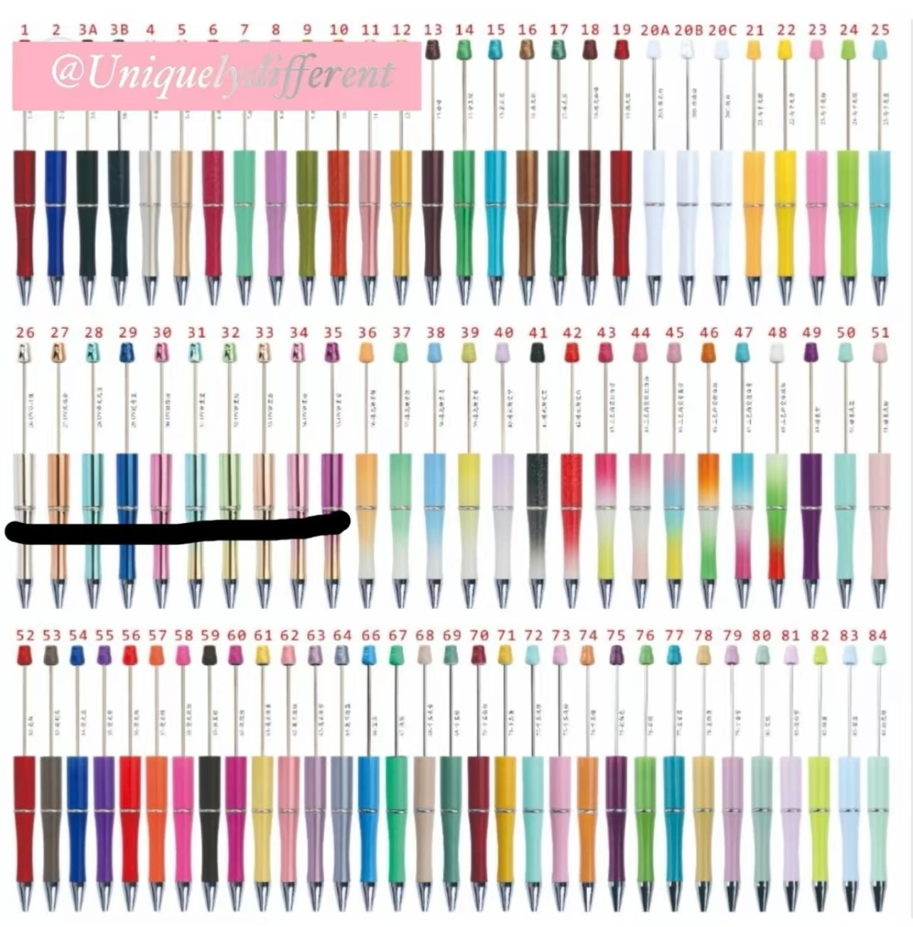 Beadable Pens