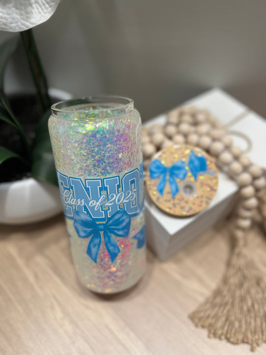 Iridescent 20oz Senior Glass Snowglobe