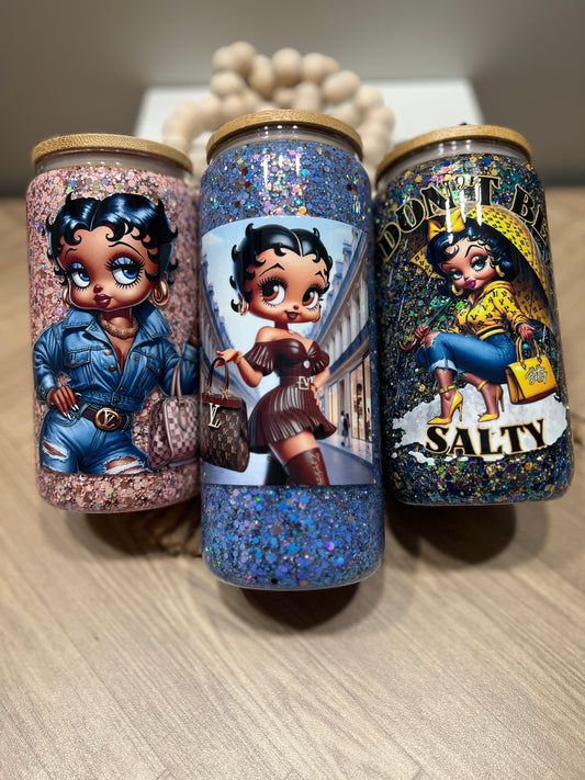 Betty Girlies (MTO) design lid or cup bracelet (NOT) included. Add if needed