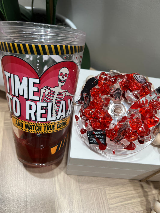 16oz Crime Scene Lava Drip w/lid