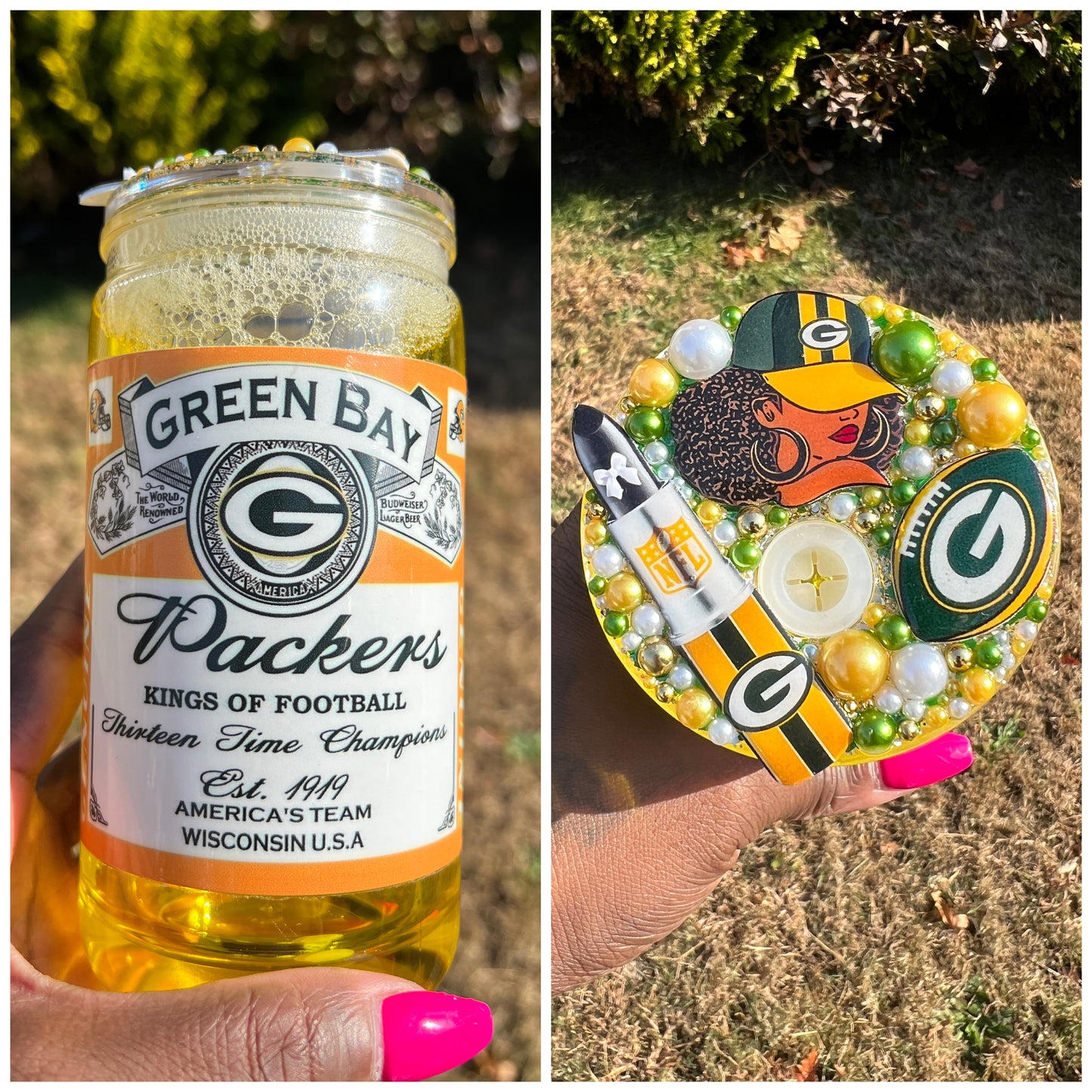 Custom Green Bay Beer Globe